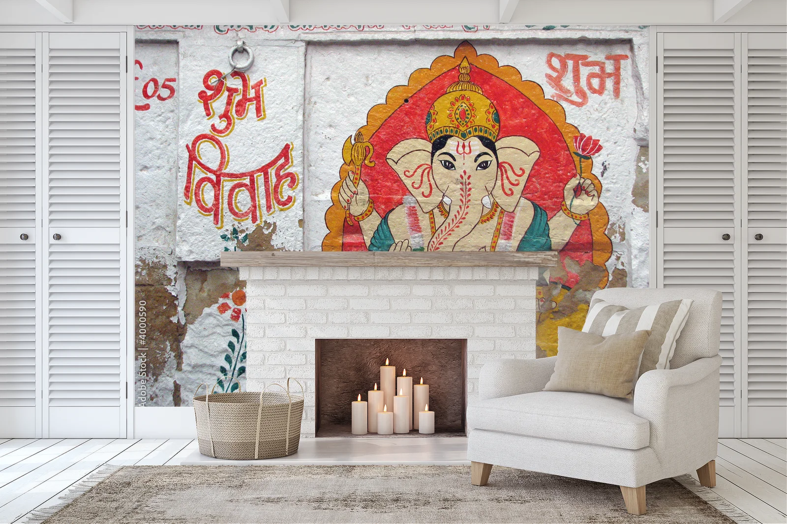 Spokojne odcienie spokojnego Ganesh z Jaisalmer