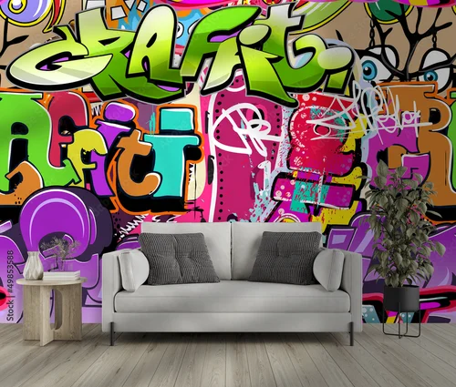 Miejski styl w graficznych kompozycjach artystycznych
