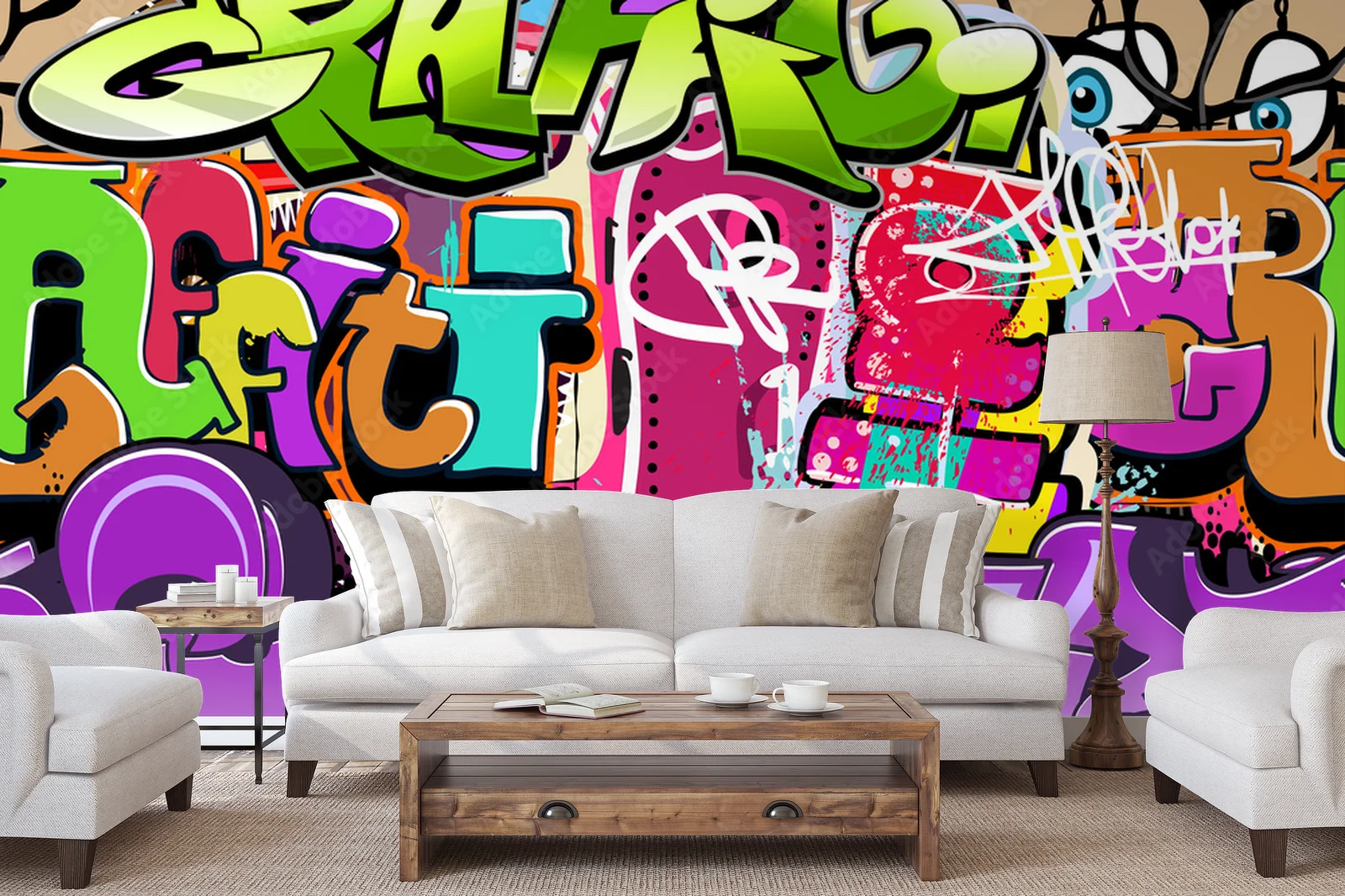 Miejski styl w graficznych kompozycjach artystycznych