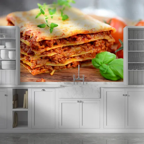 Kulinarny raj lasagne w wykwintnej kolorystyce