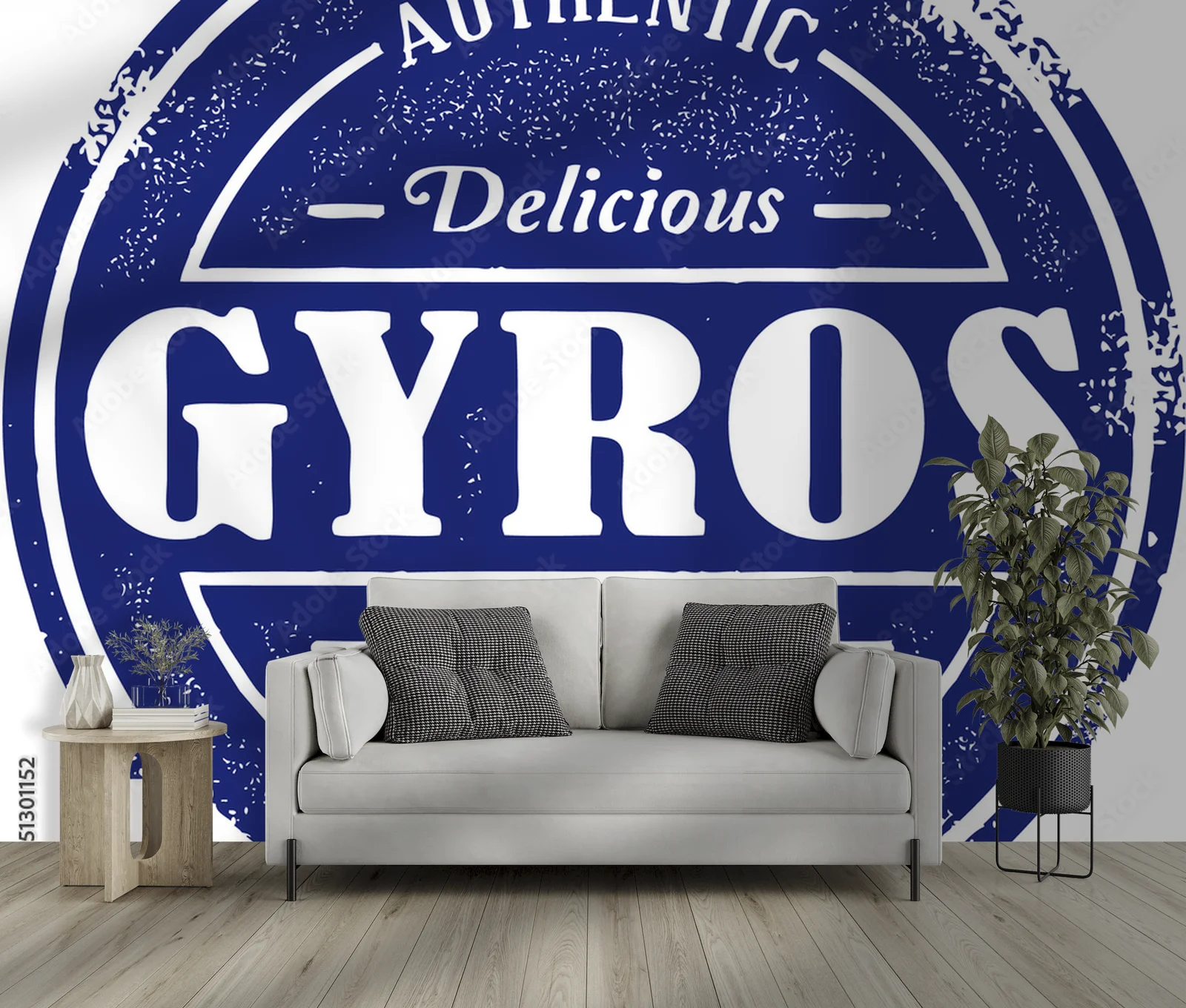 Autentyczny grecki gyros w klimacie vintage