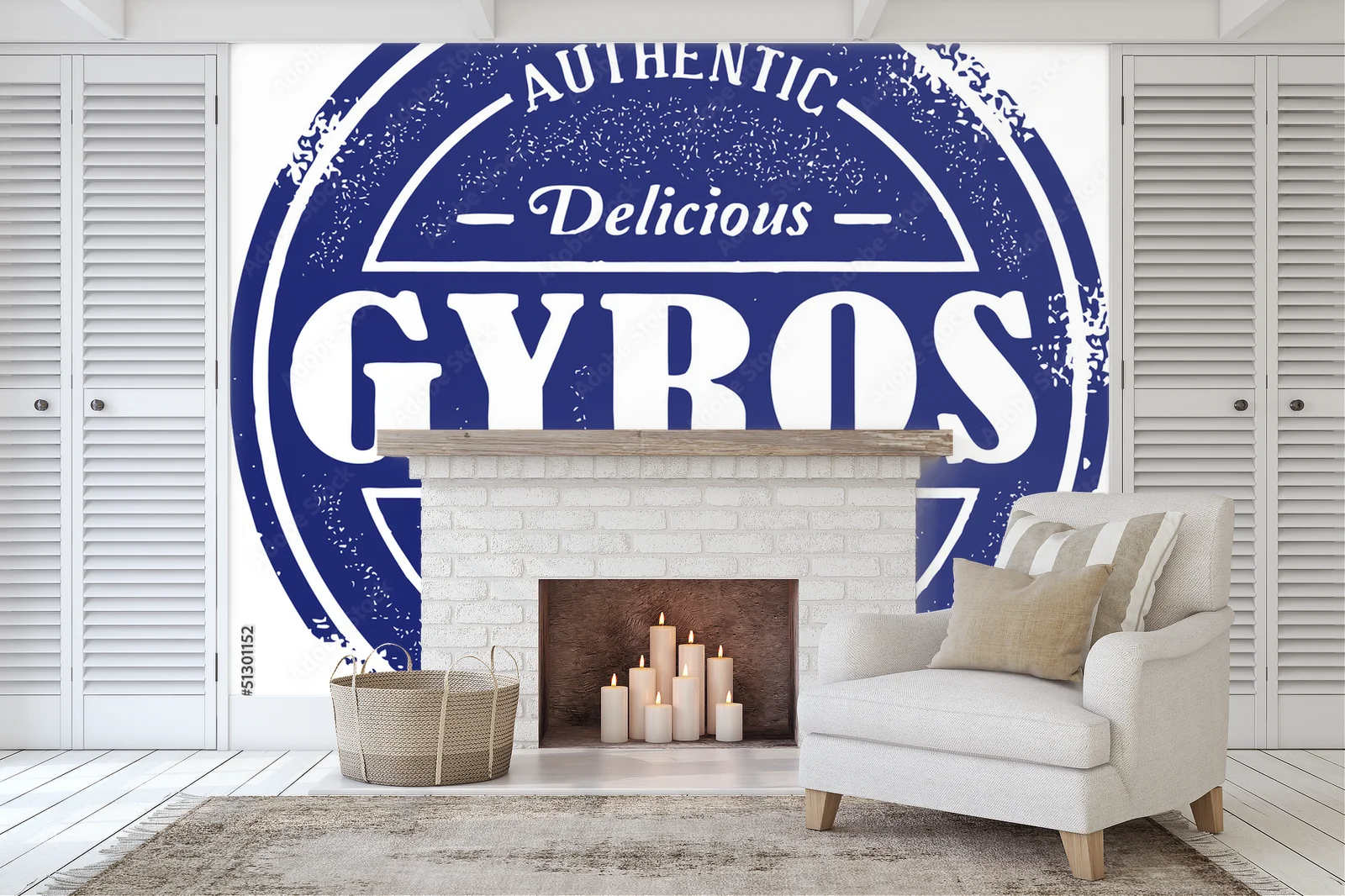 Autentyczny grecki gyros w klimacie vintage