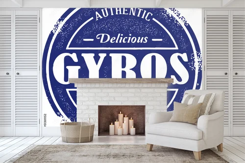 Autentyczny grecki gyros w klimacie vintage