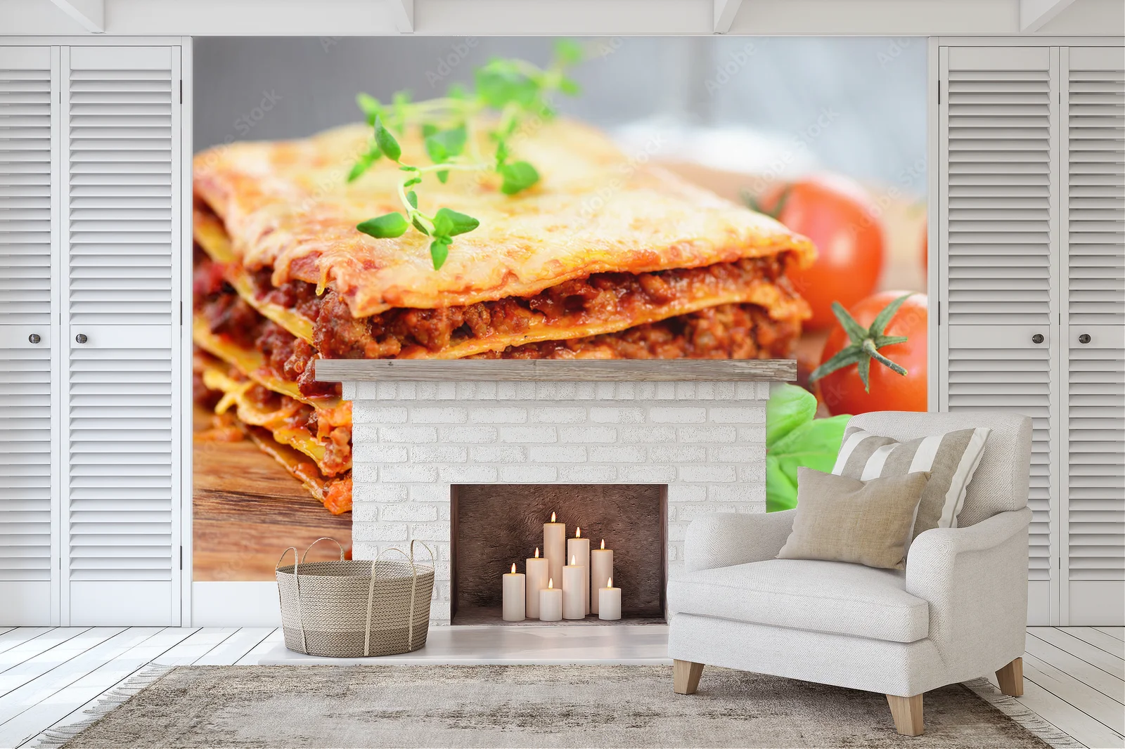 Kulinarny raj lasagne w wykwintnej kolorystyce