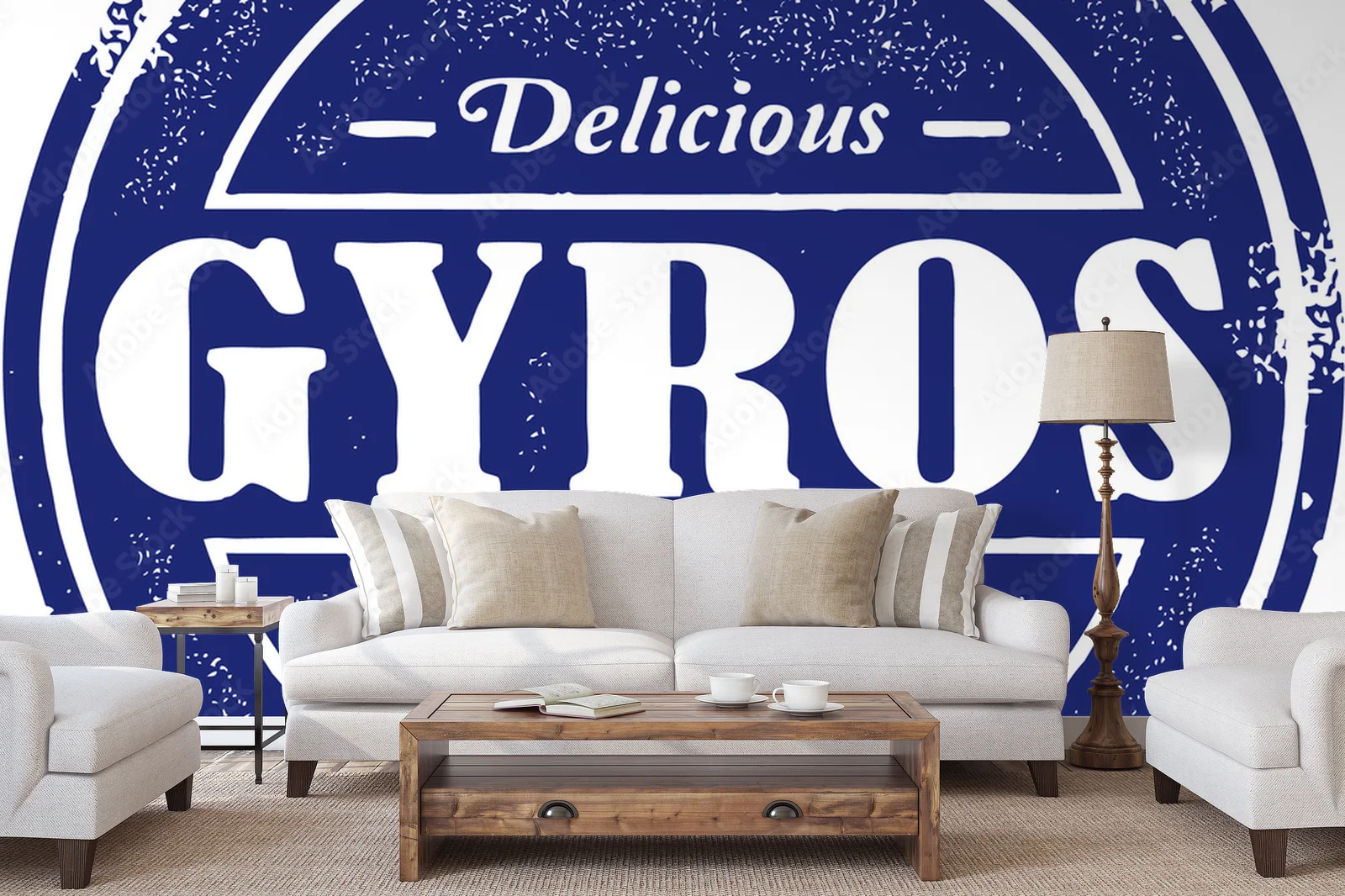 Autentyczny grecki gyros w klimacie vintage