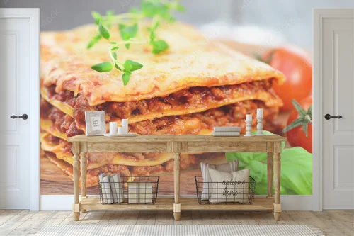 Kulinarny raj lasagne w wykwintnej kolorystyce