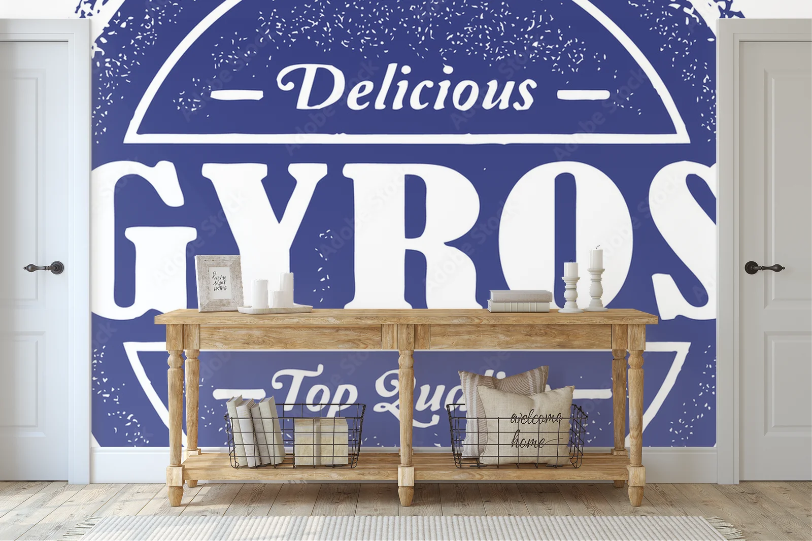 Autentyczny grecki gyros w klimacie vintage