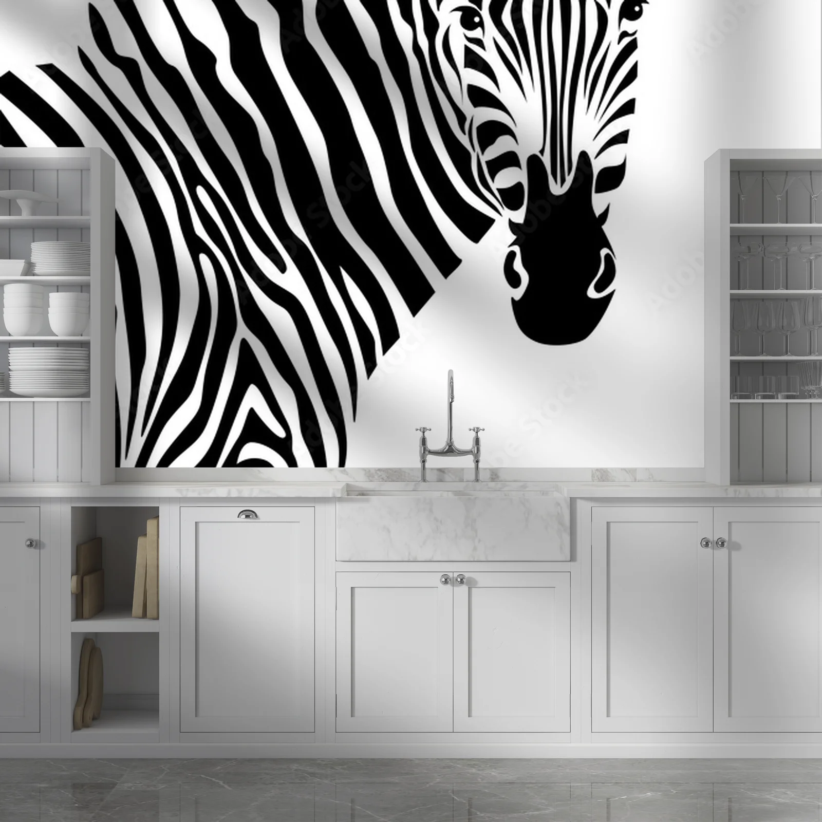 Elegancka zebra w harmonijnym czerni i bieli