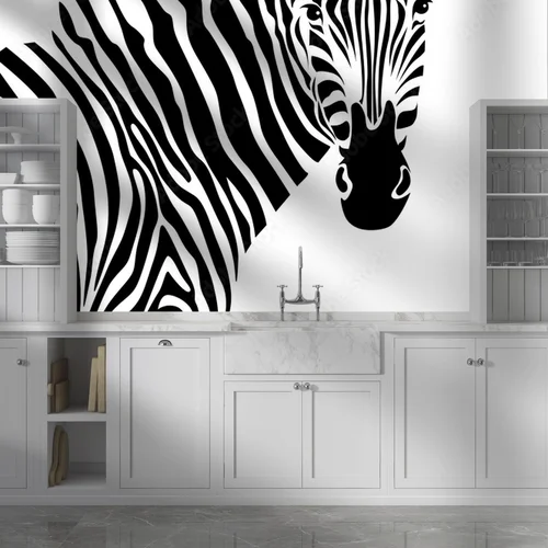 Elegancka zebra w harmonijnym czerni i bieli