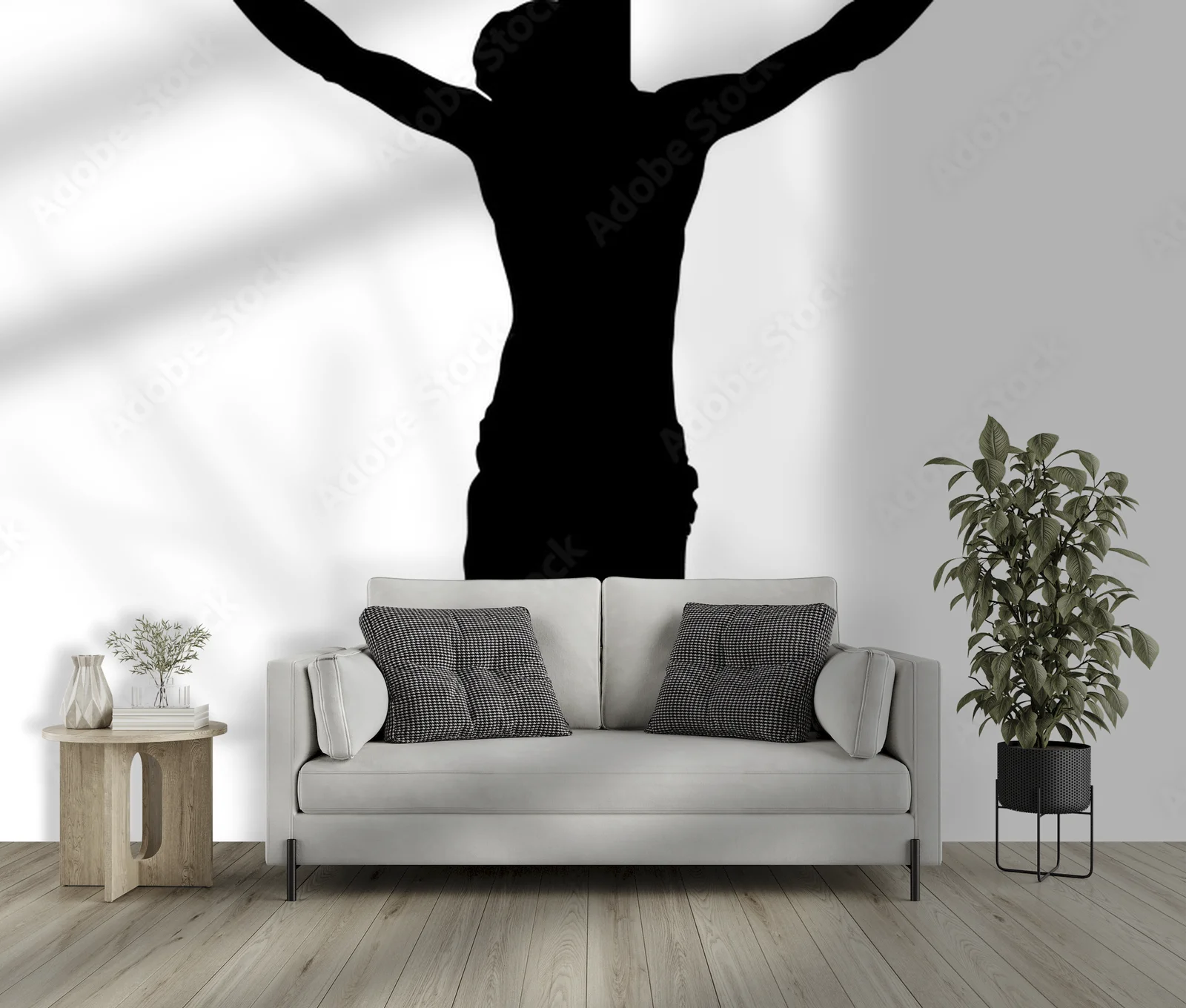 Misterne sylwetki w bieli i czerni - symbol ducha