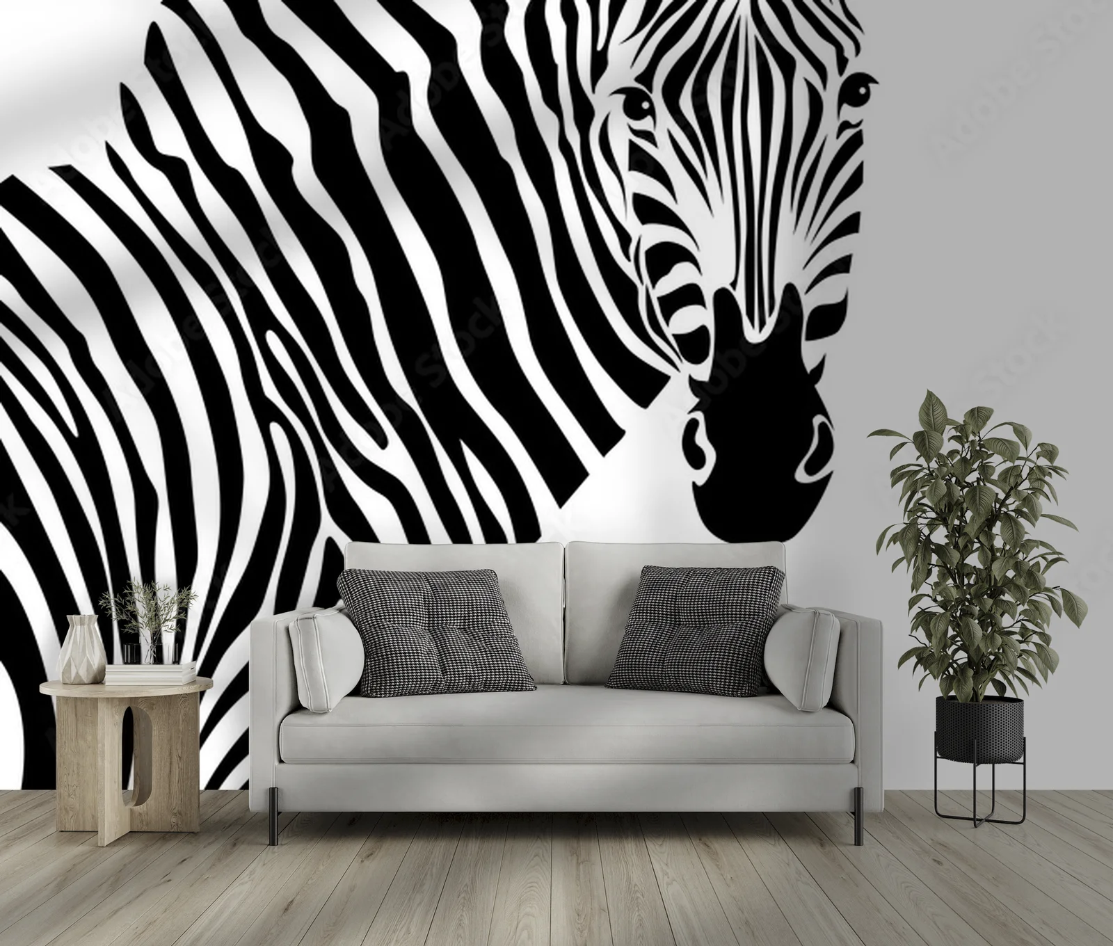 Elegancka zebra w harmonijnym czerni i bieli