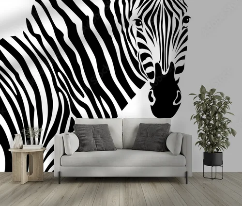 Elegancka zebra w harmonijnym czerni i bieli