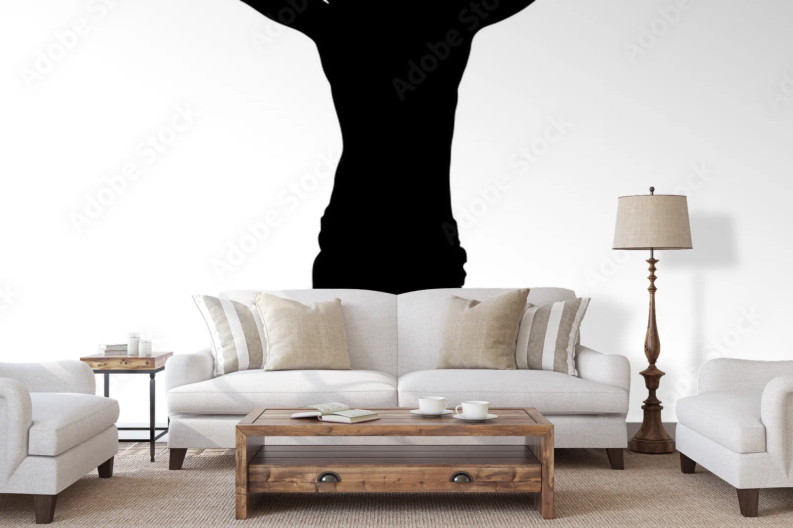 Misterne sylwetki w bieli i czerni - symbol ducha