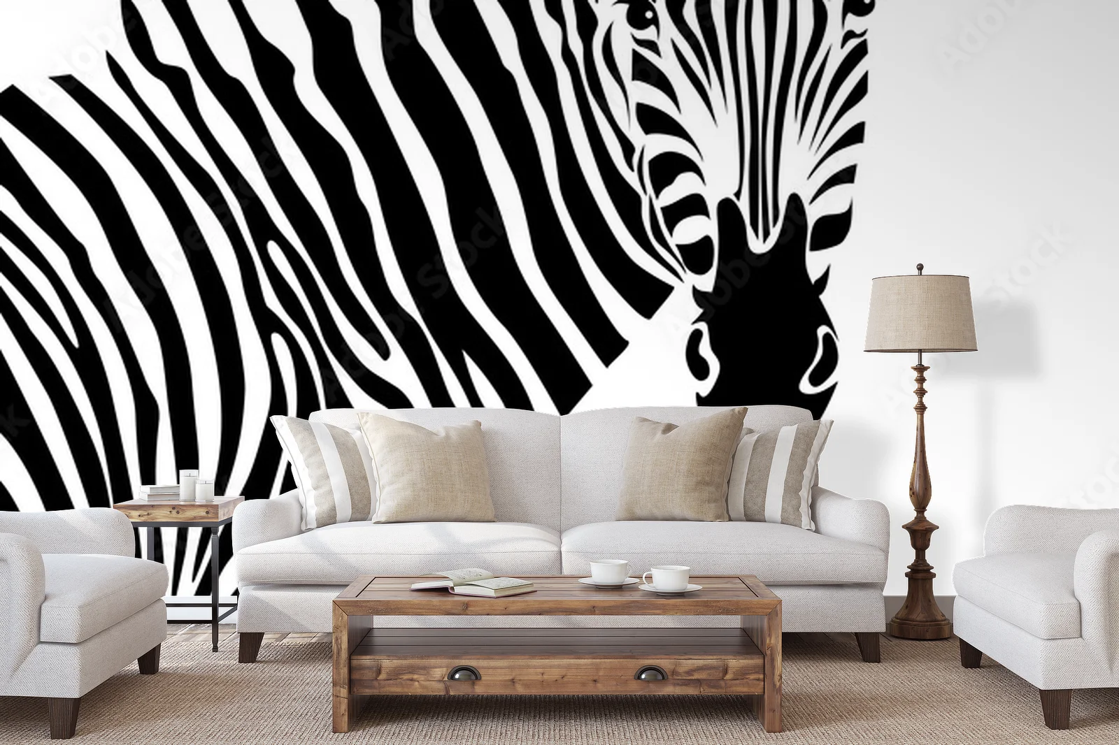 Elegancka zebra w harmonijnym czerni i bieli