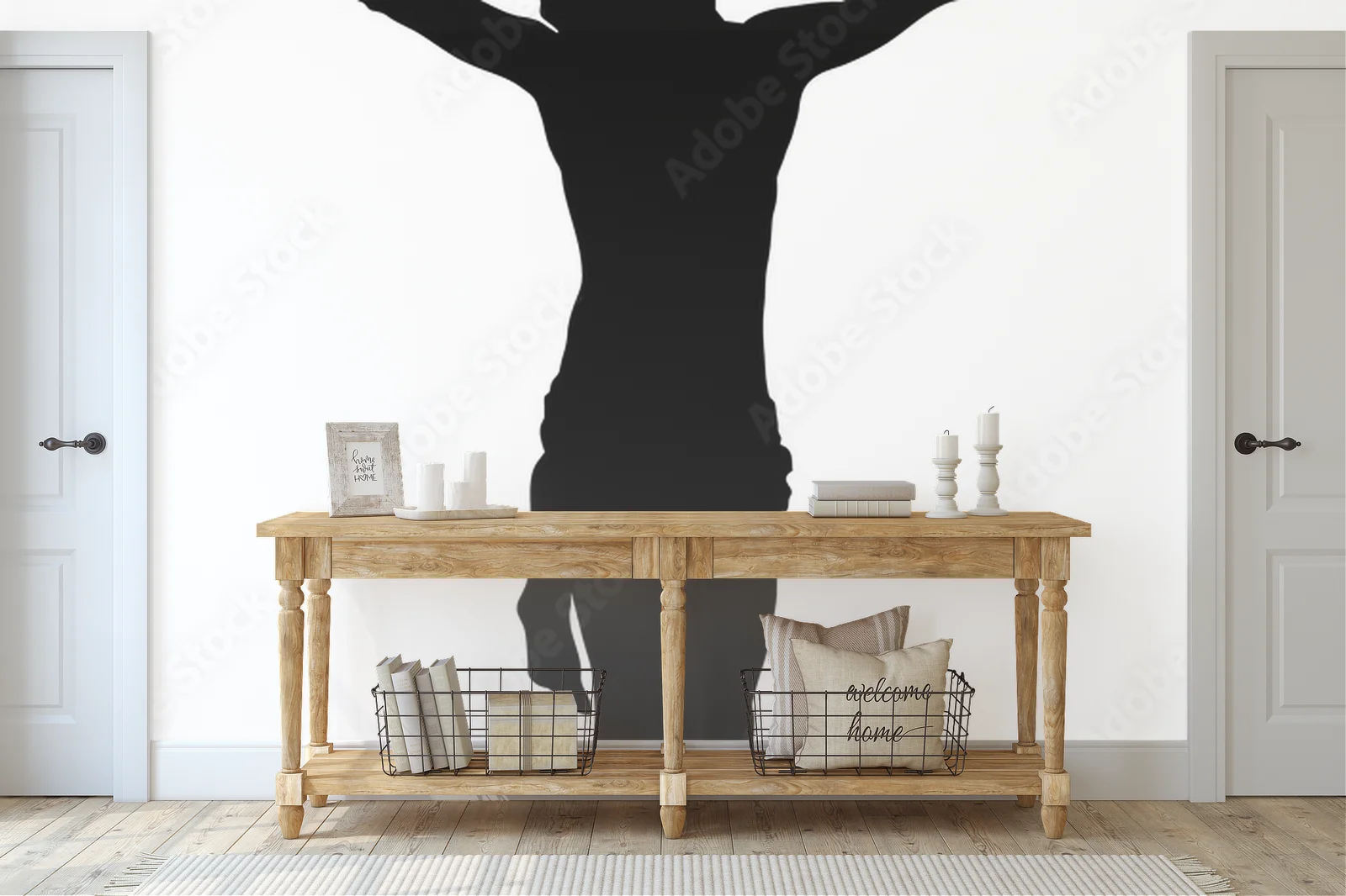 Misterne sylwetki w bieli i czerni - symbol ducha