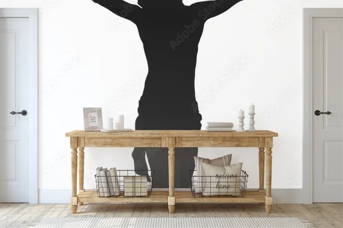 Misterne sylwetki w bieli i czerni - symbol ducha