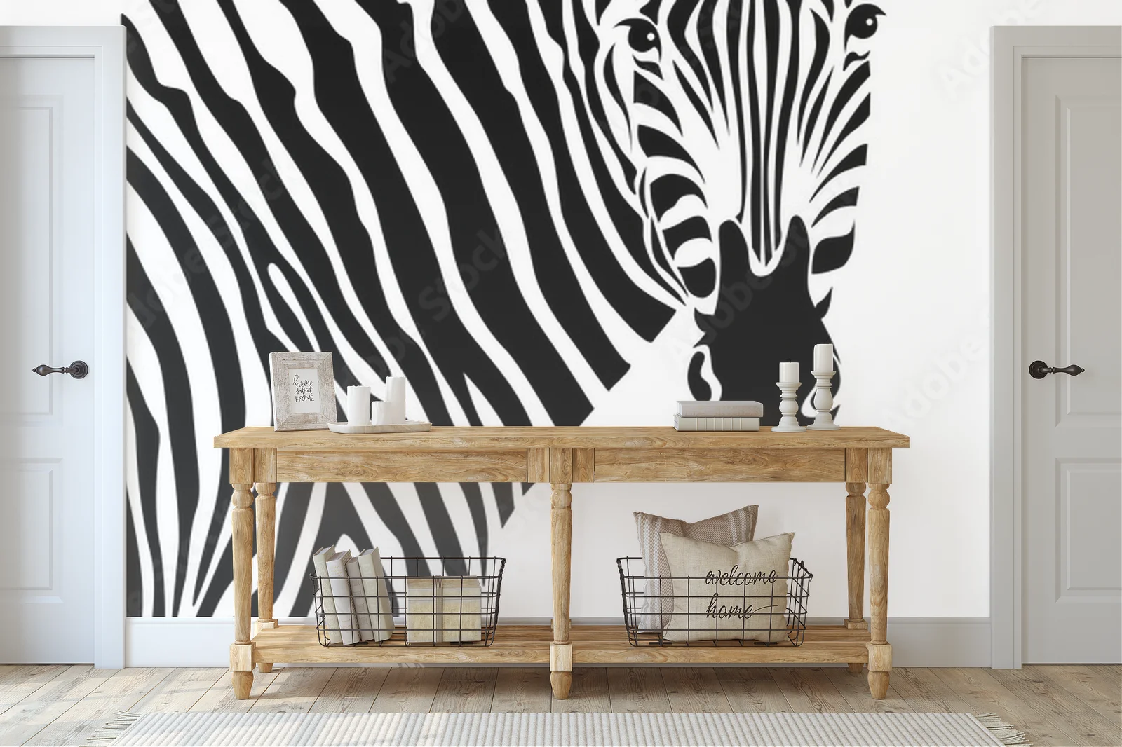 Elegancka zebra w harmonijnym czerni i bieli