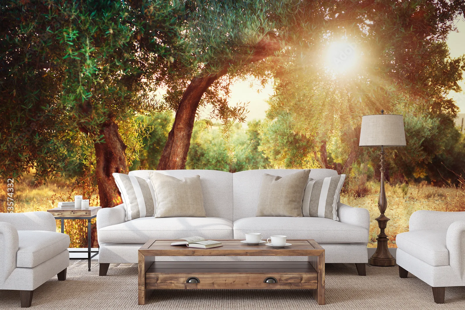 Olive Trees - Naturalna Elegancja w Pastelowych Tonach