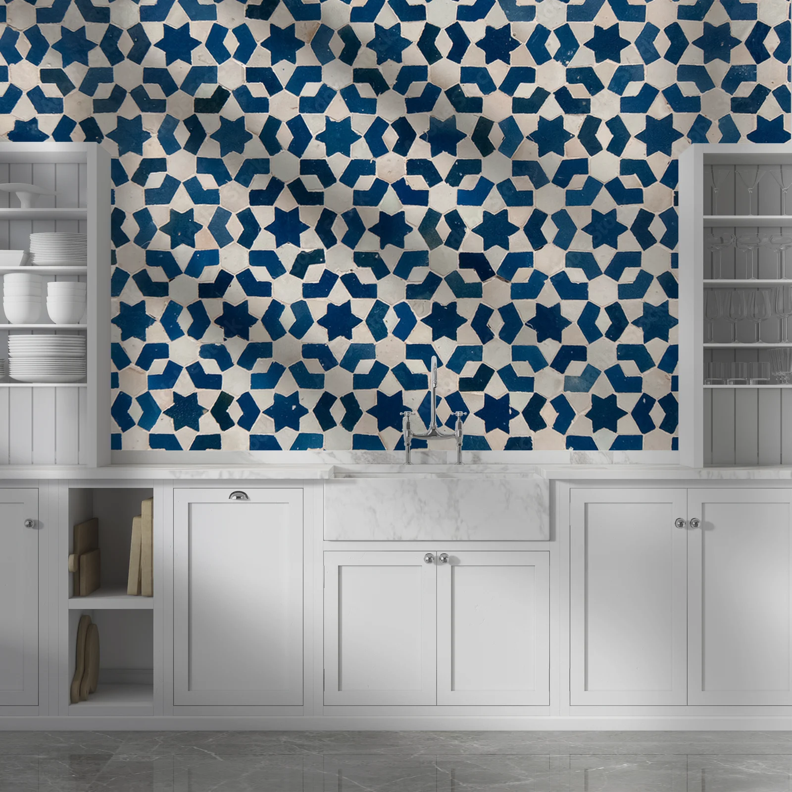 Moroccan vintage tiles: elegancja i kolor w jednym