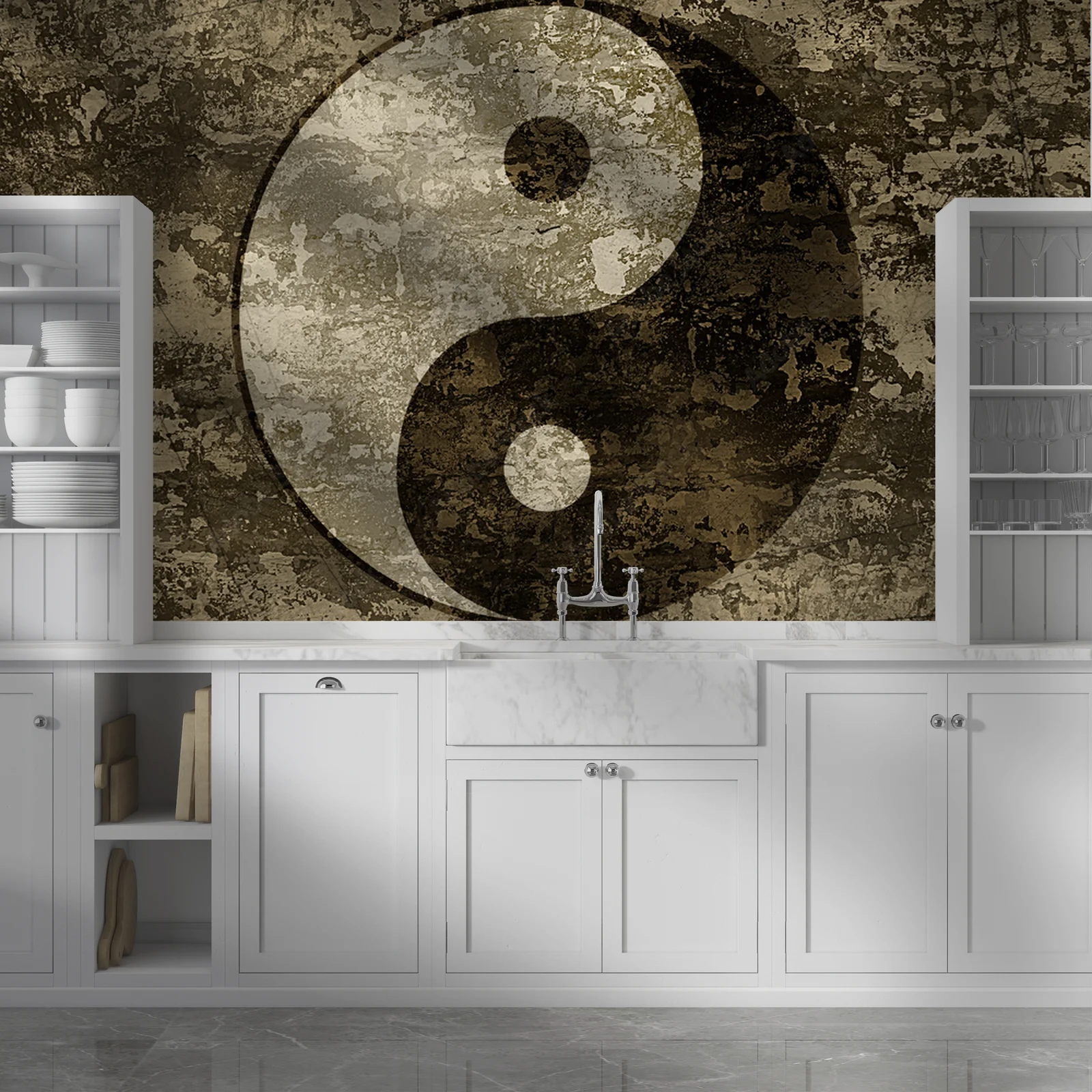 Harmonia żywiołów: symbol yin-yang w sztuce
