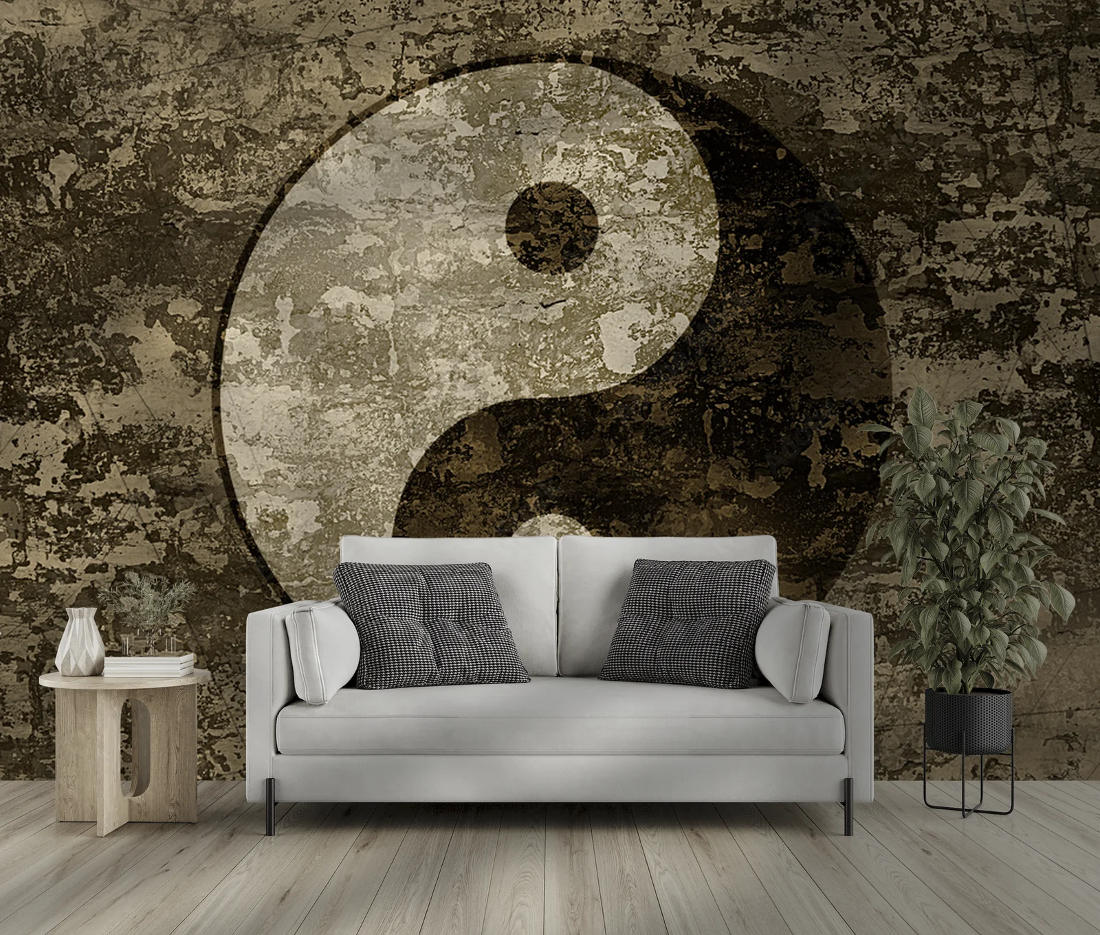 Harmonia żywiołów: symbol yin-yang w sztuce
