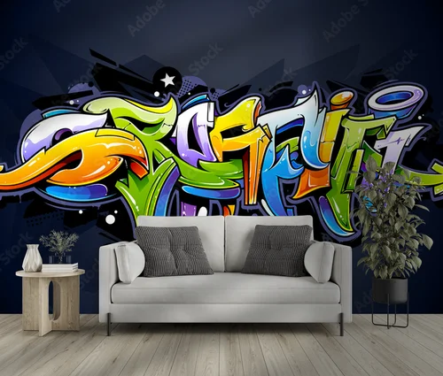 Wild and Colourful Graffiti Lettering in Urban Style