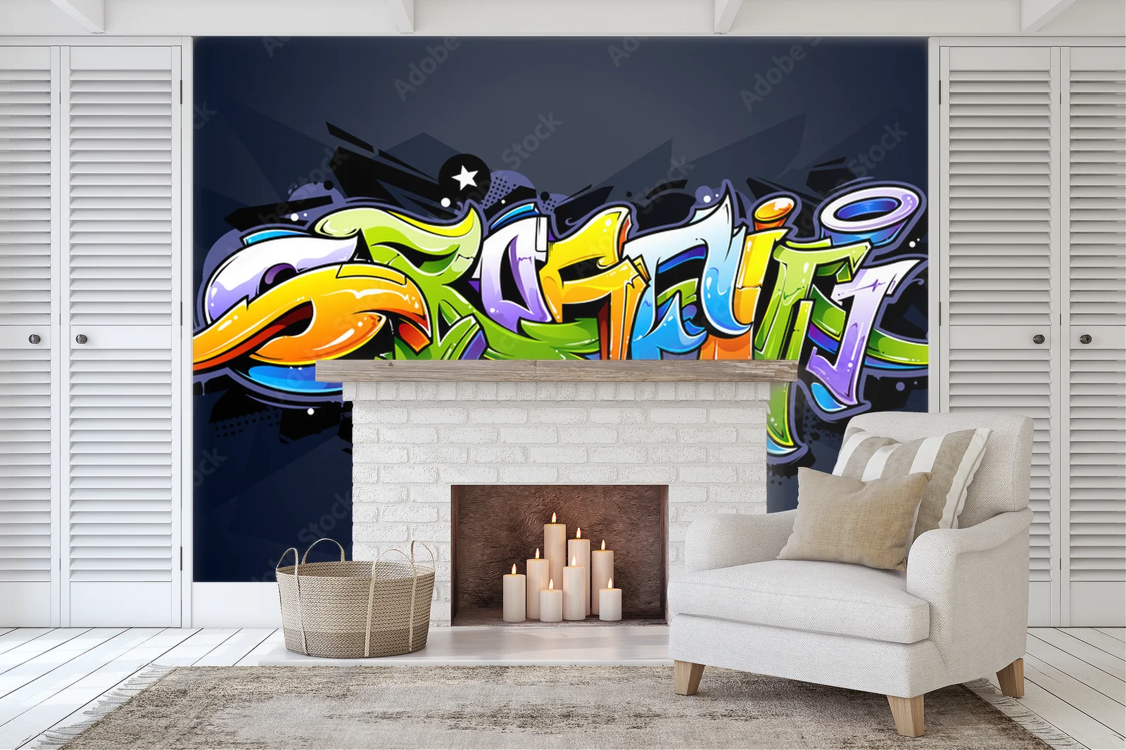 Wild and Colourful Graffiti Lettering in Urban Style