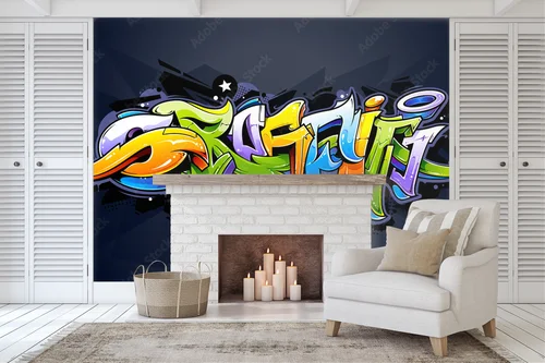 Wild and Colourful Graffiti Lettering in Urban Style