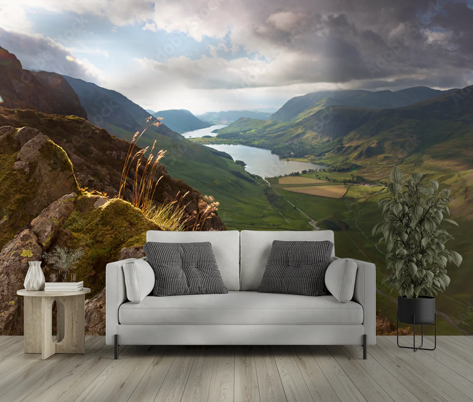 Zachód słońca nad jeziorem Buttermere