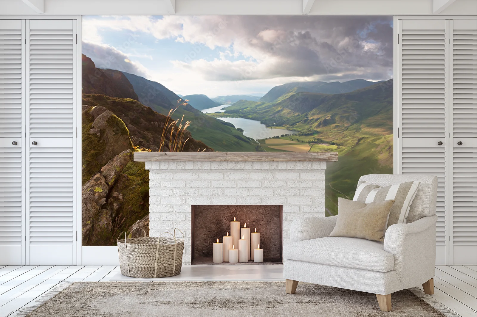 Zachód słońca nad jeziorem Buttermere