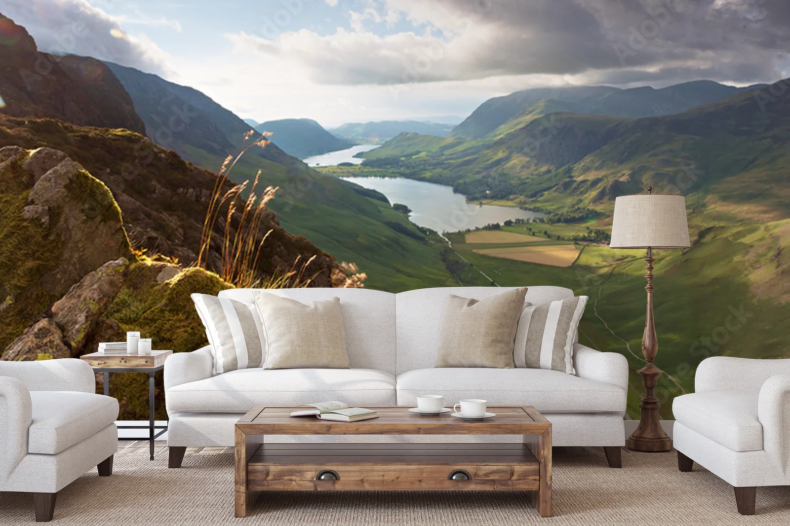 Zachód słońca nad jeziorem Buttermere