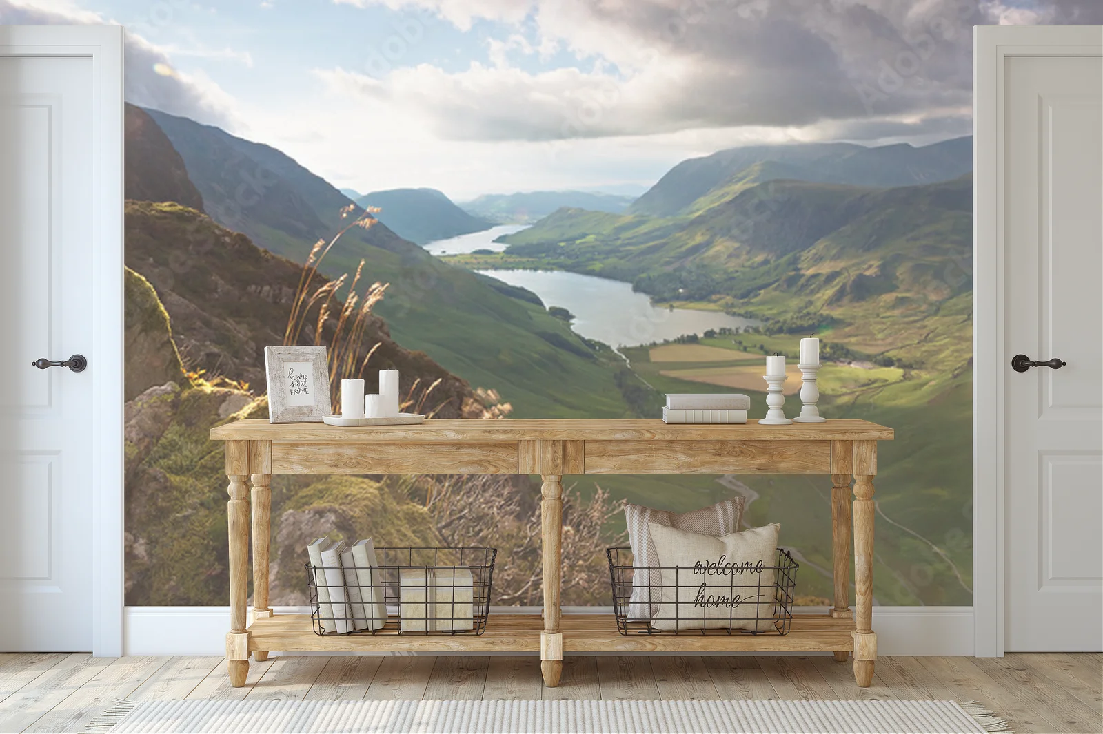 Zachód słońca nad jeziorem Buttermere