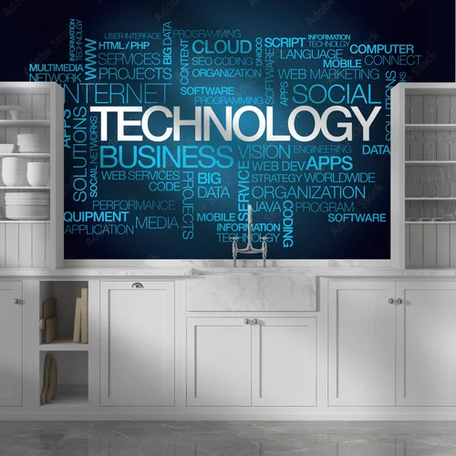 Technologiczna chmura w mrocznych odcieniach