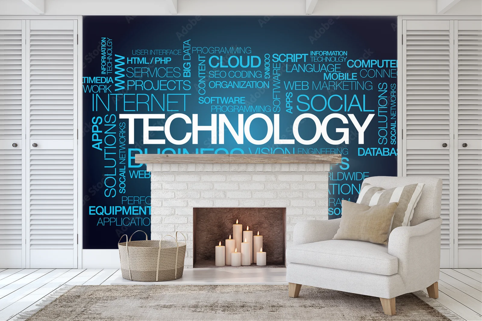 Technologiczna chmura w mrocznych odcieniach