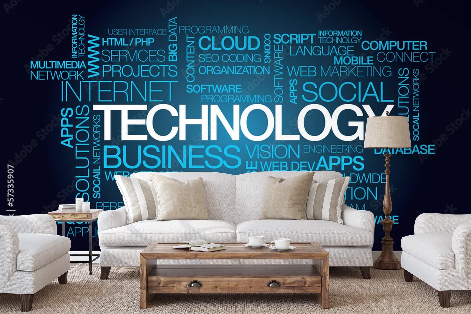 Technologiczna chmura w mrocznych odcieniach