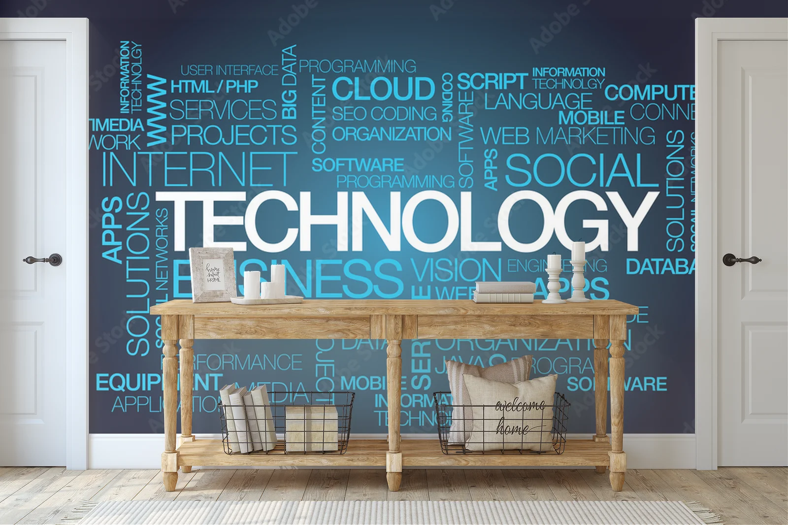 Technologiczna chmura w mrocznych odcieniach