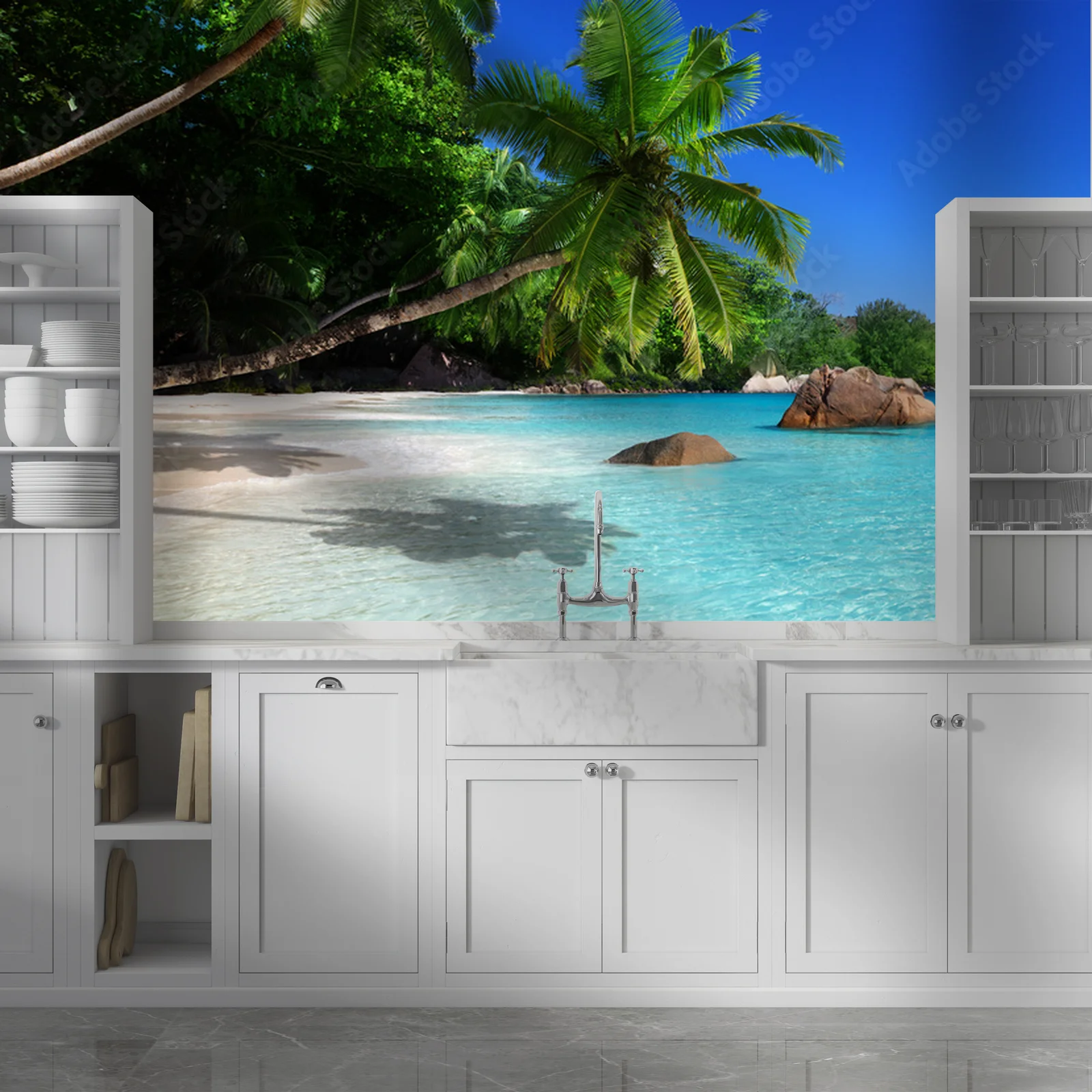 Rajska plaża na wyspie Praslin w Seychelles