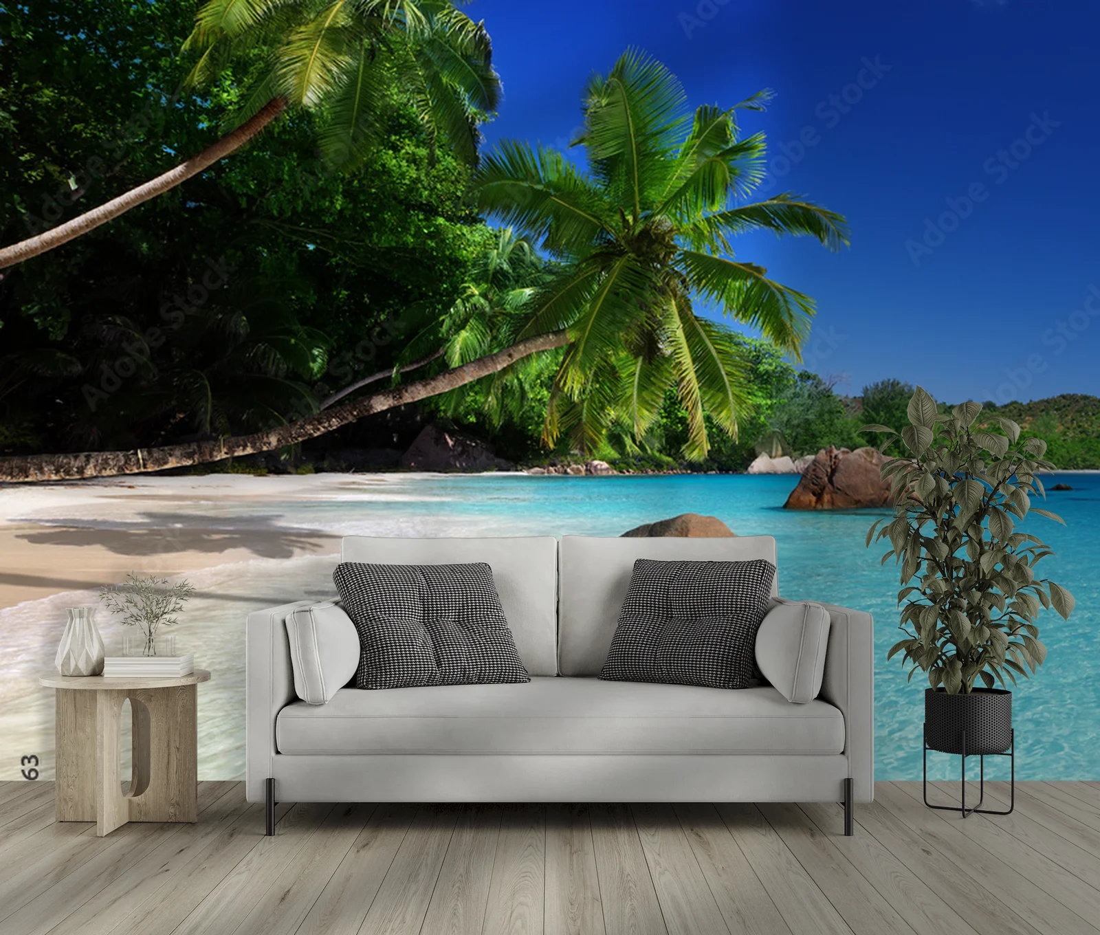 Rajska plaża na wyspie Praslin w Seychelles