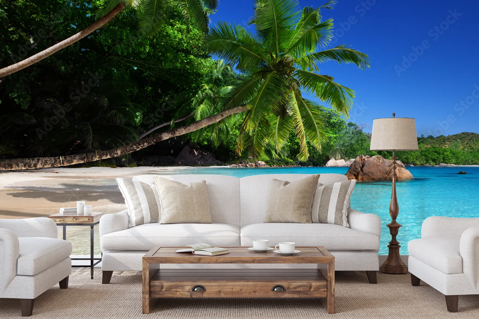 Rajska plaża na wyspie Praslin w Seychelles