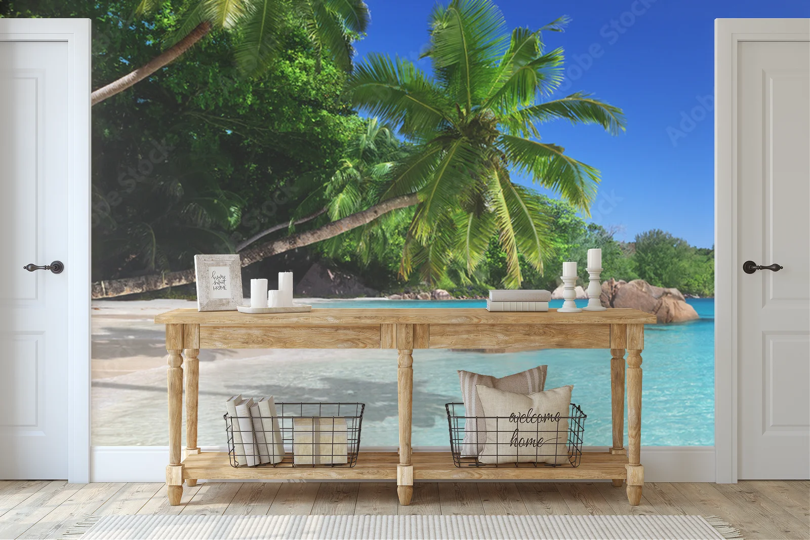 Rajska plaża na wyspie Praslin w Seychelles