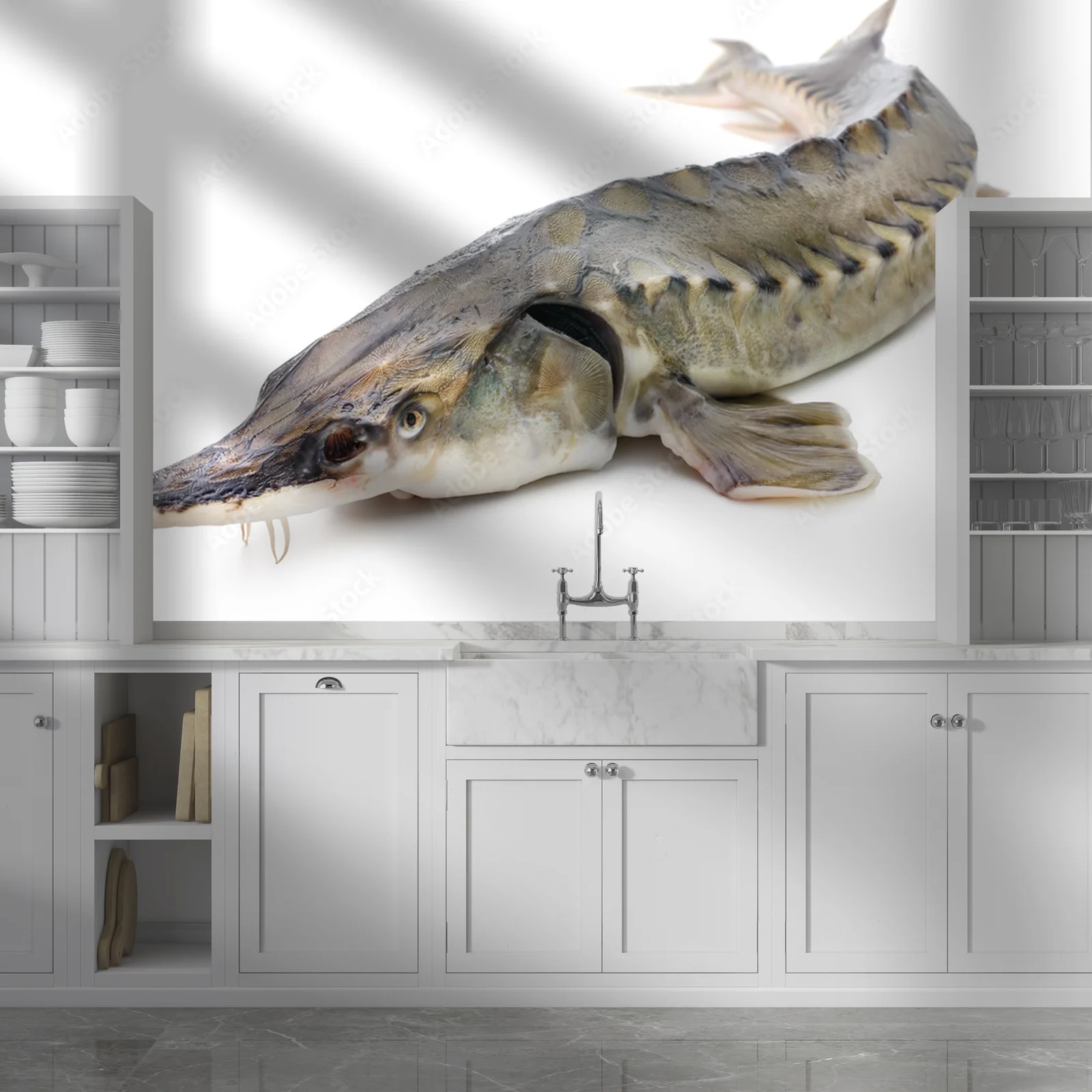 Elegancja i luksus w białych odcieniach sturgeon