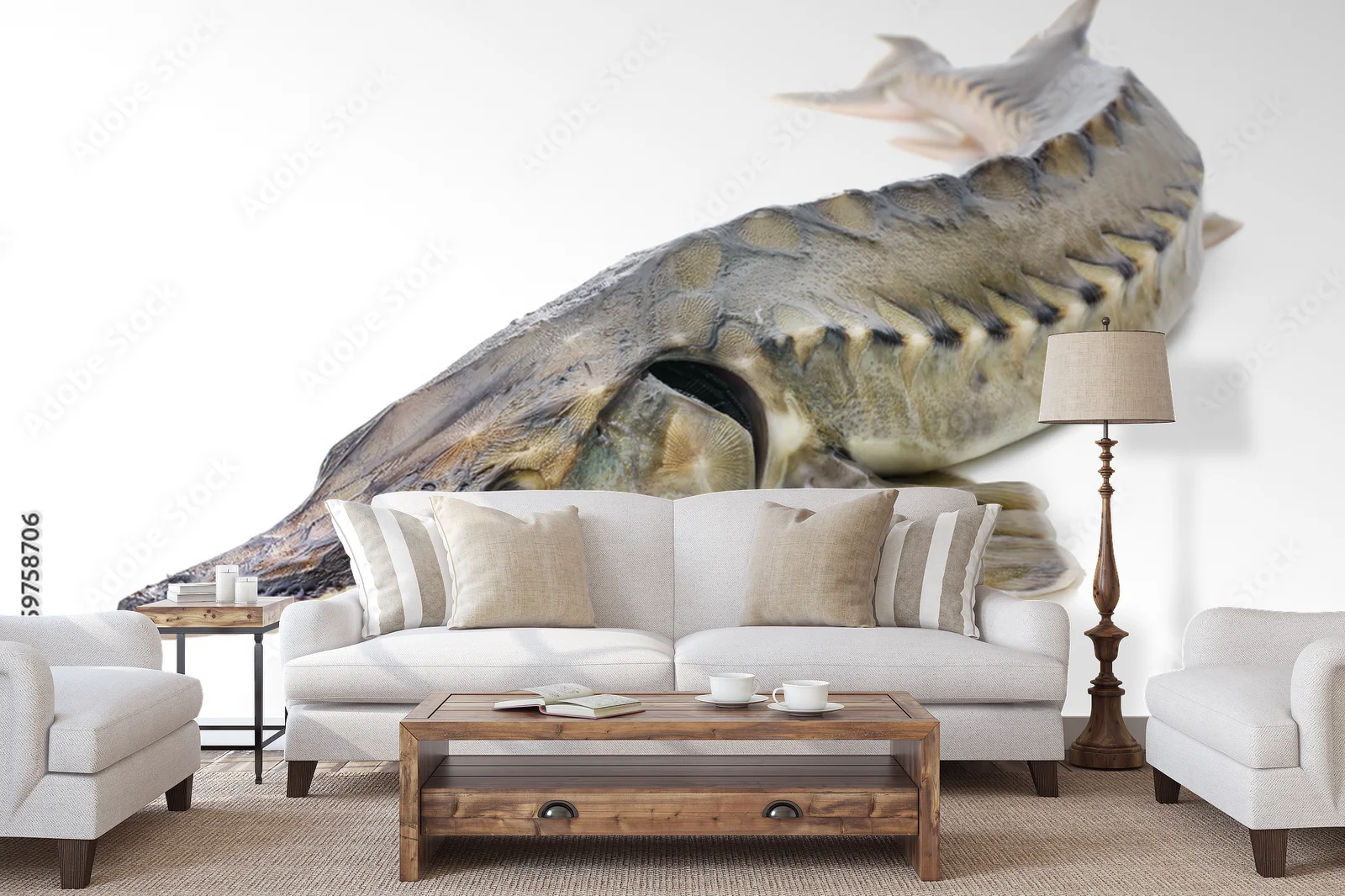 Elegancja i luksus w białych odcieniach sturgeon