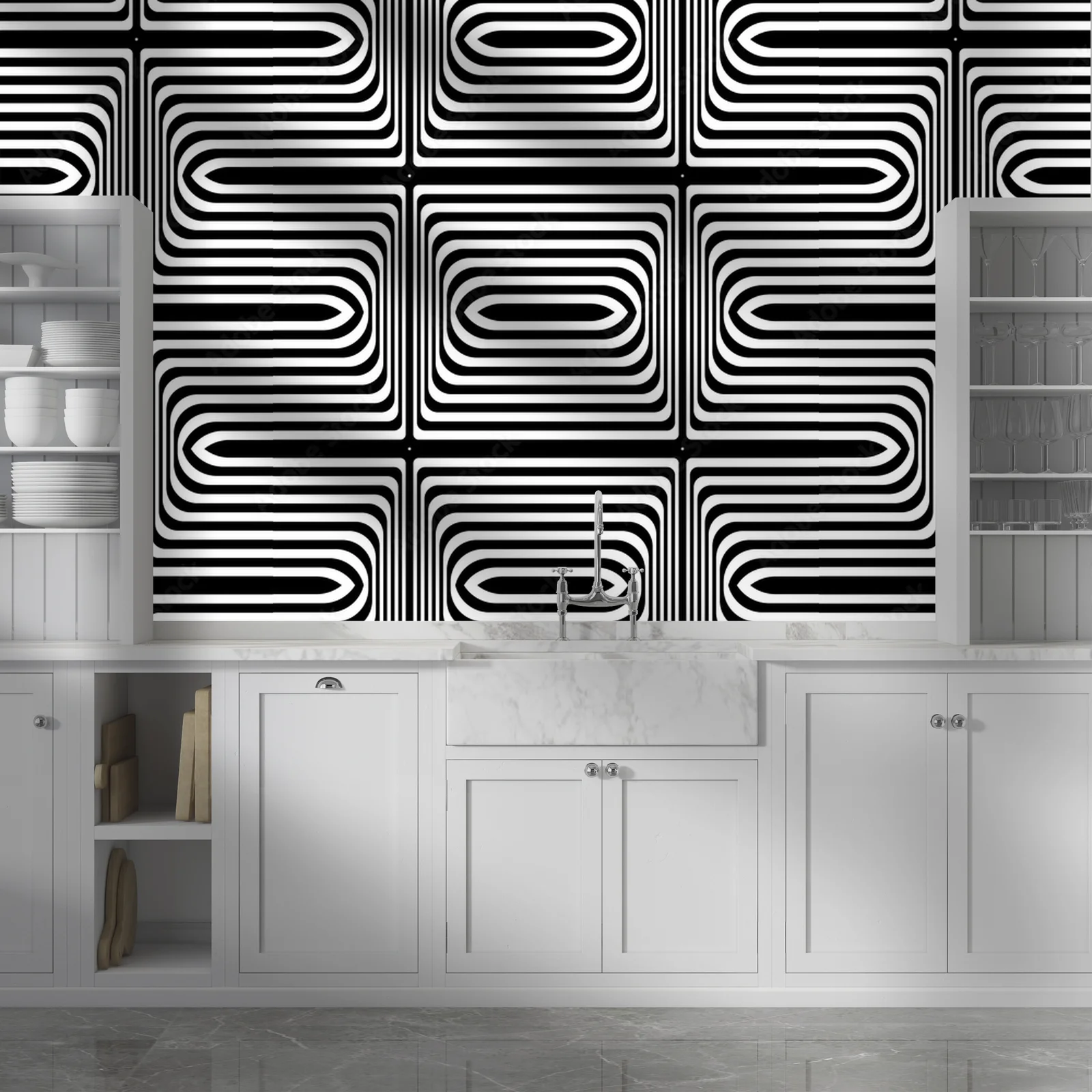 Seamless geometric texture w głębokich barwach czerni