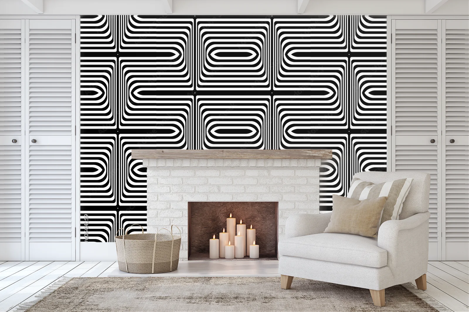 Seamless geometric texture w głębokich barwach czerni