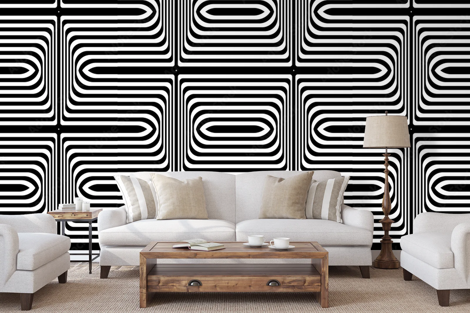 Seamless geometric texture w głębokich barwach czerni