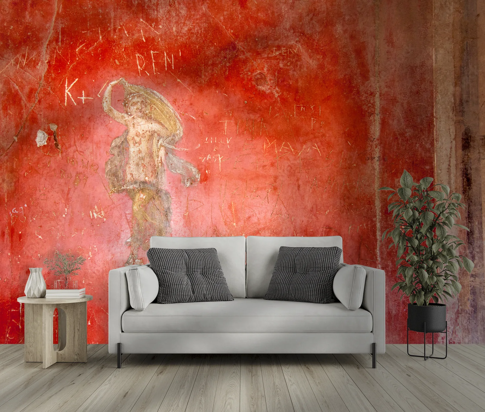 Fresco z Pompejów: Sztuka i historia w harmonii