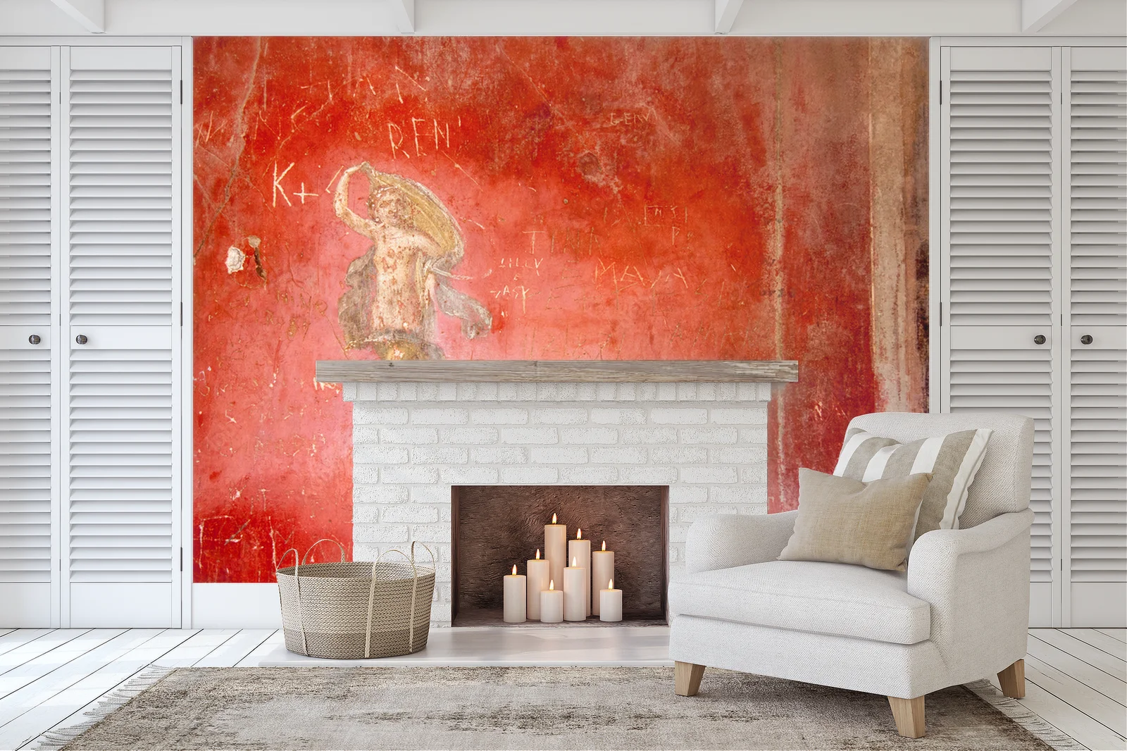 Fresco z Pompejów: Sztuka i historia w harmonii