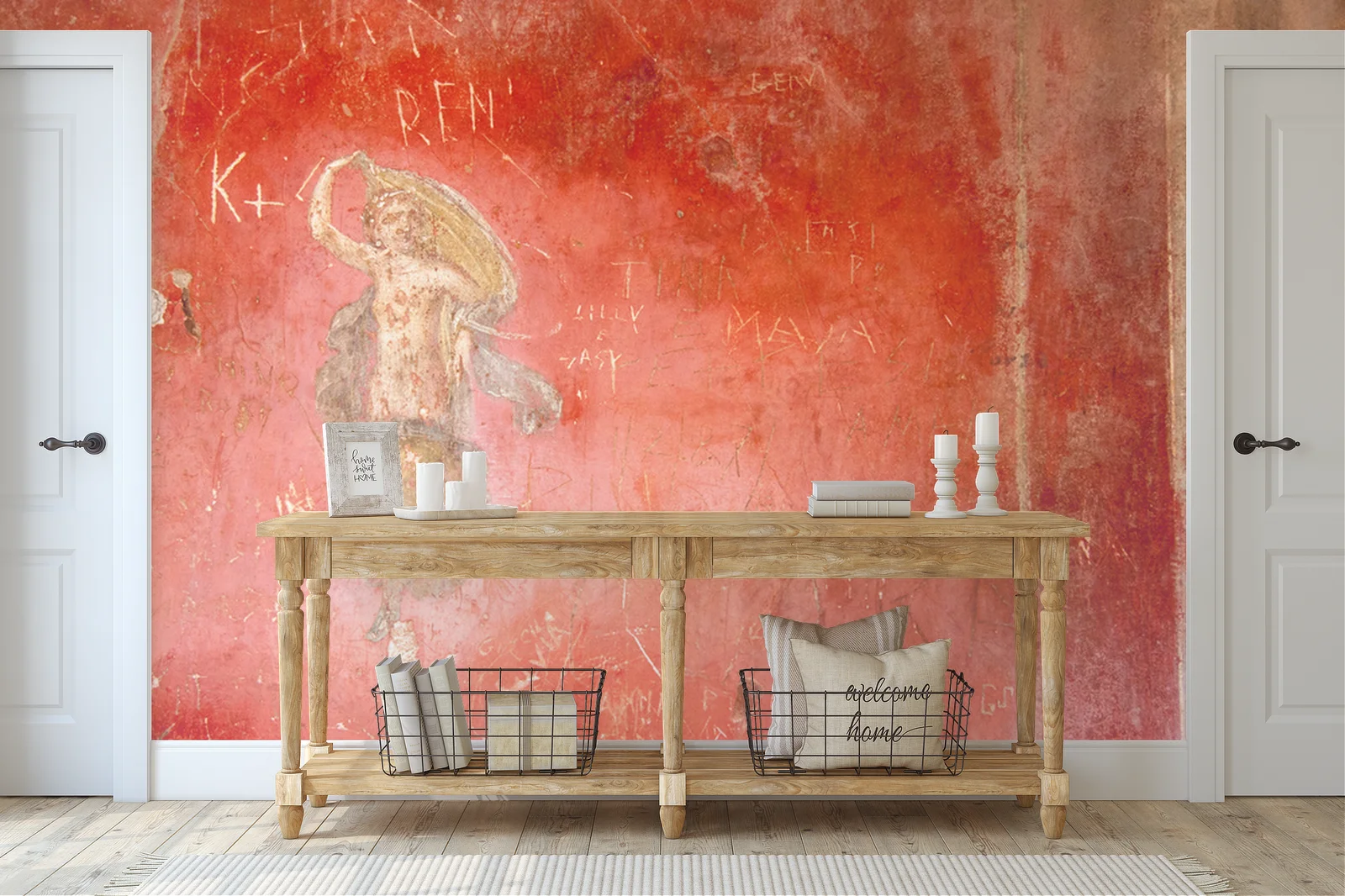 Fresco z Pompejów: Sztuka i historia w harmonii
