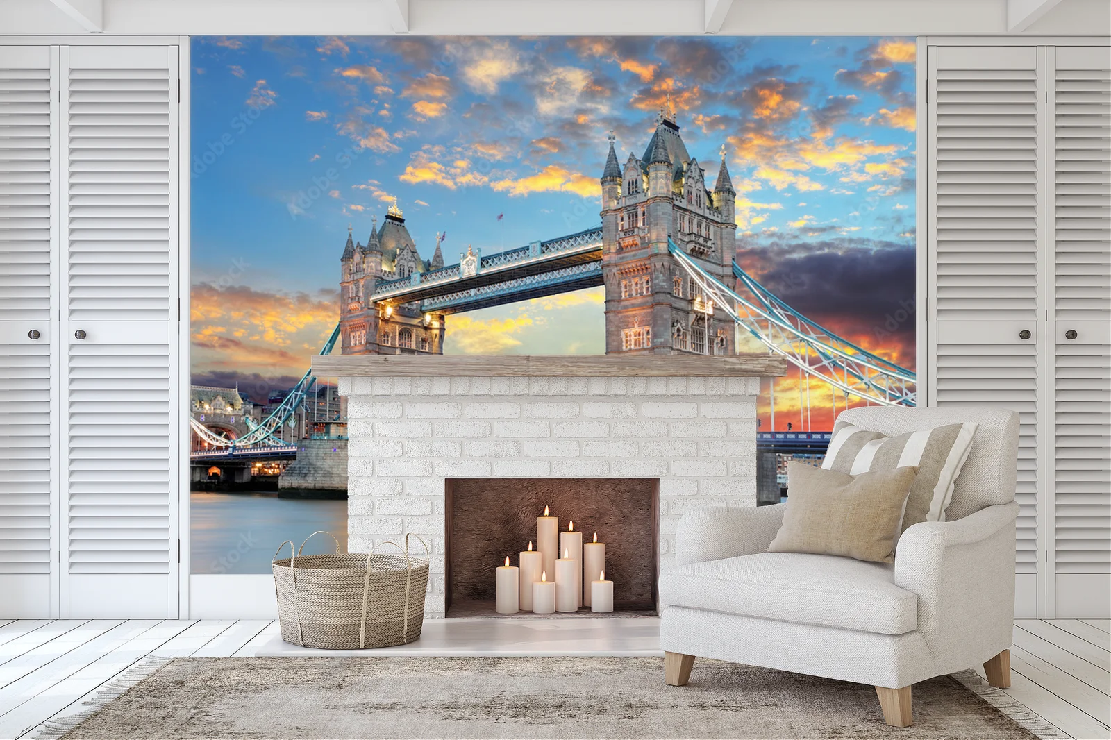 Zjawiskowy Tower Bridge w nocy