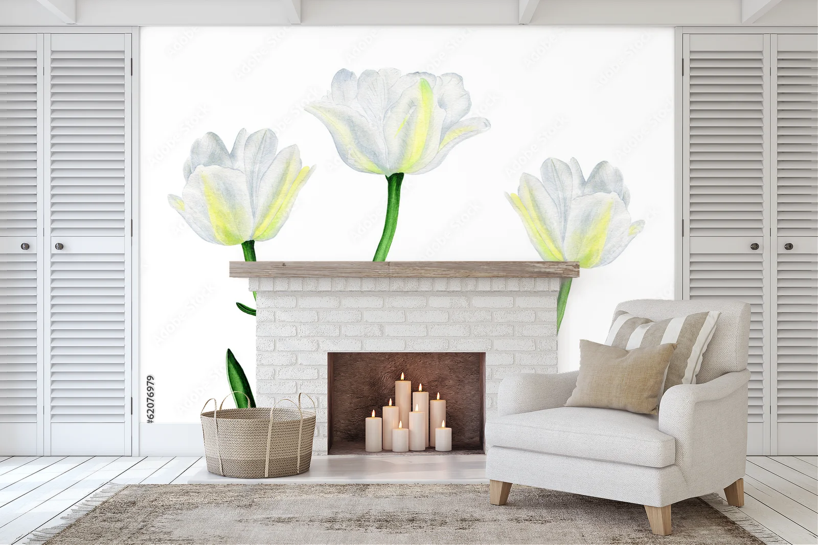 Wiosenne tulipany – elegancja bieli
